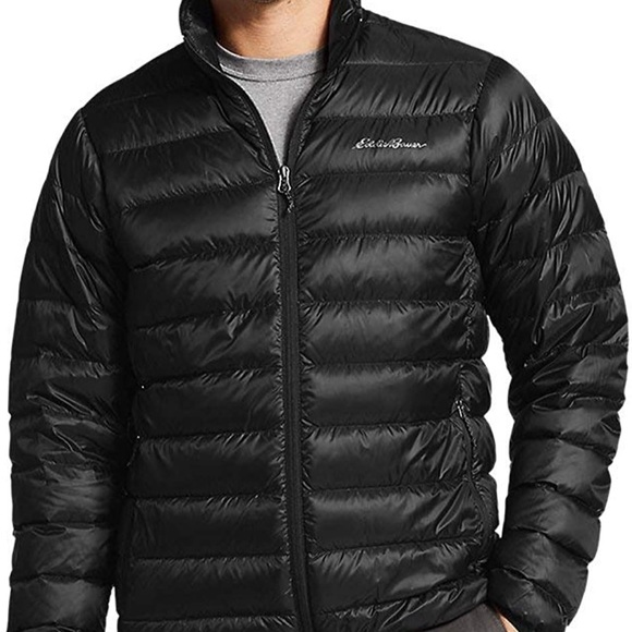 HP {Eddie Bauer} EUC Men's CirrusLite Down Puffer Jacket Full Zip Front Large - Picture 17 of 17